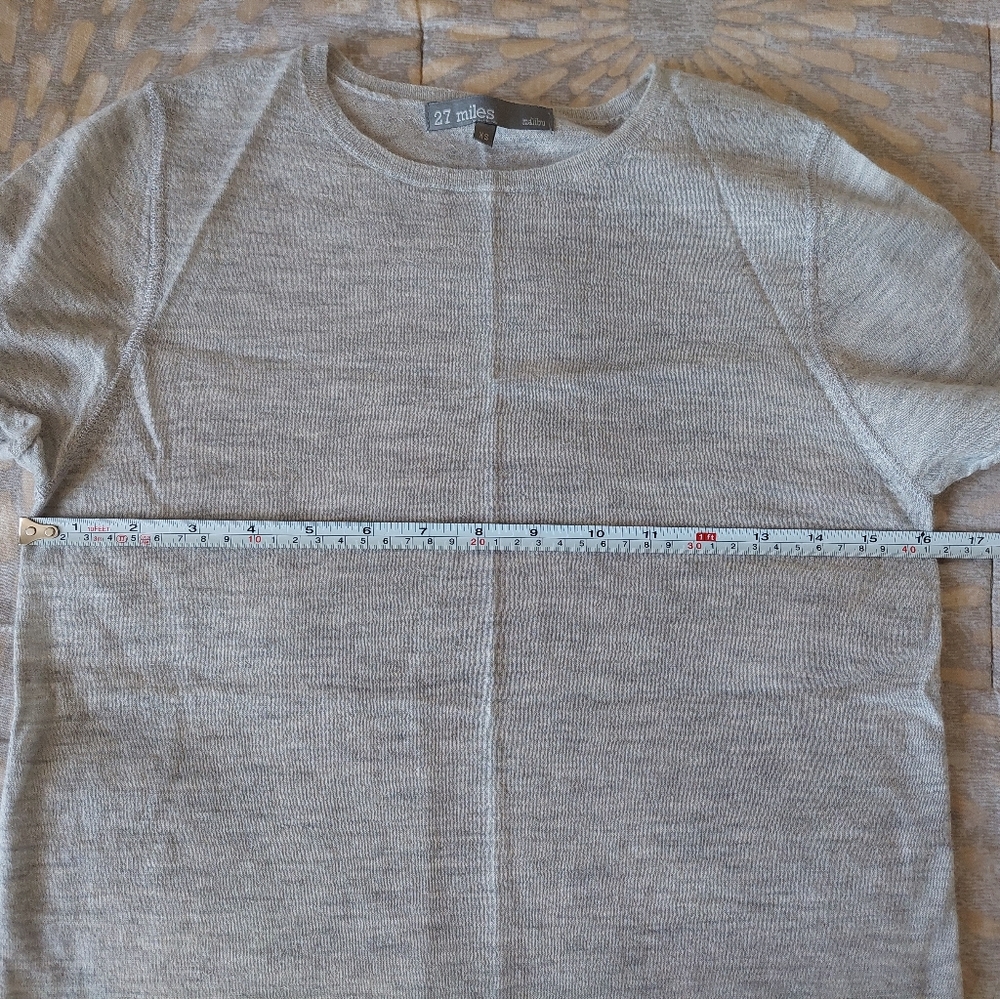 Cashmere 27 Miles Malibu gray blouse size XS - Picture 5 of 13